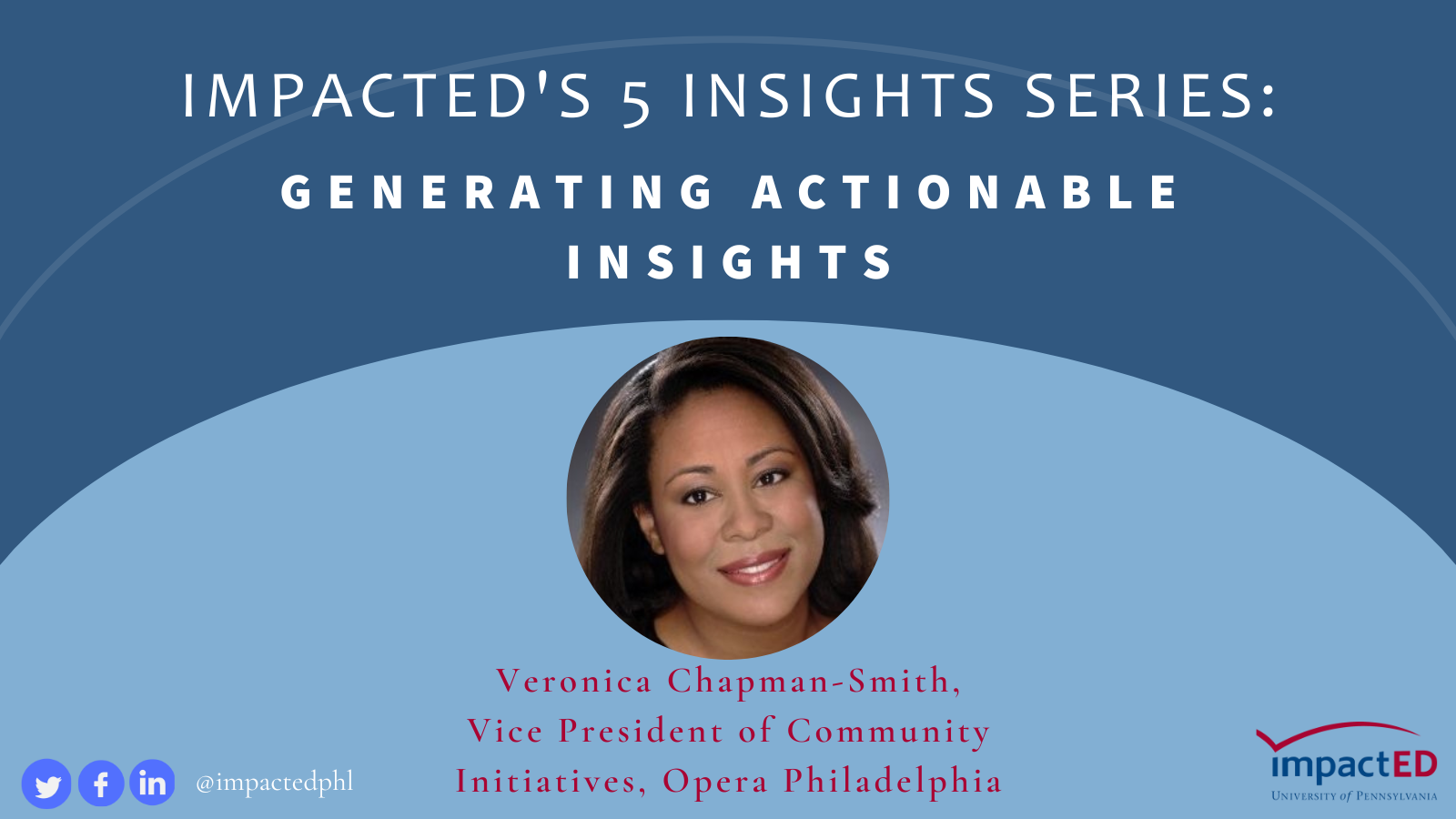 Generating Actionable Insights, Veronica Chapman-Smith